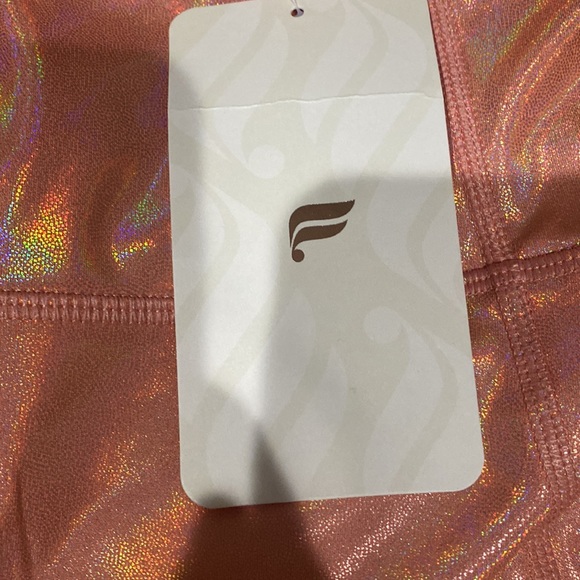 ✨ NWT Fabletics Holo Graphic Orange Leggings ✨ - Picture 3 of 8